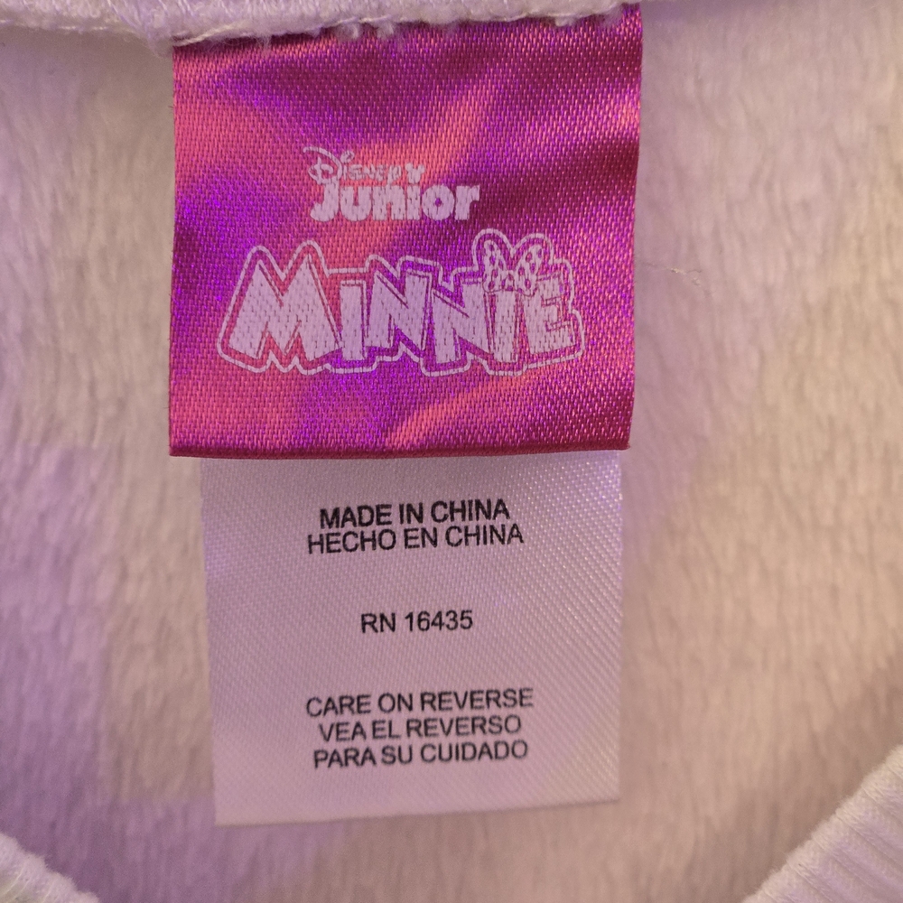 3T Girls. Disney Minnie Mouse Pink and White 100% Polyester Pull over - Picture 4 of 5
